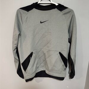 Nike Pro Heather Gray and Black Sweatshirt